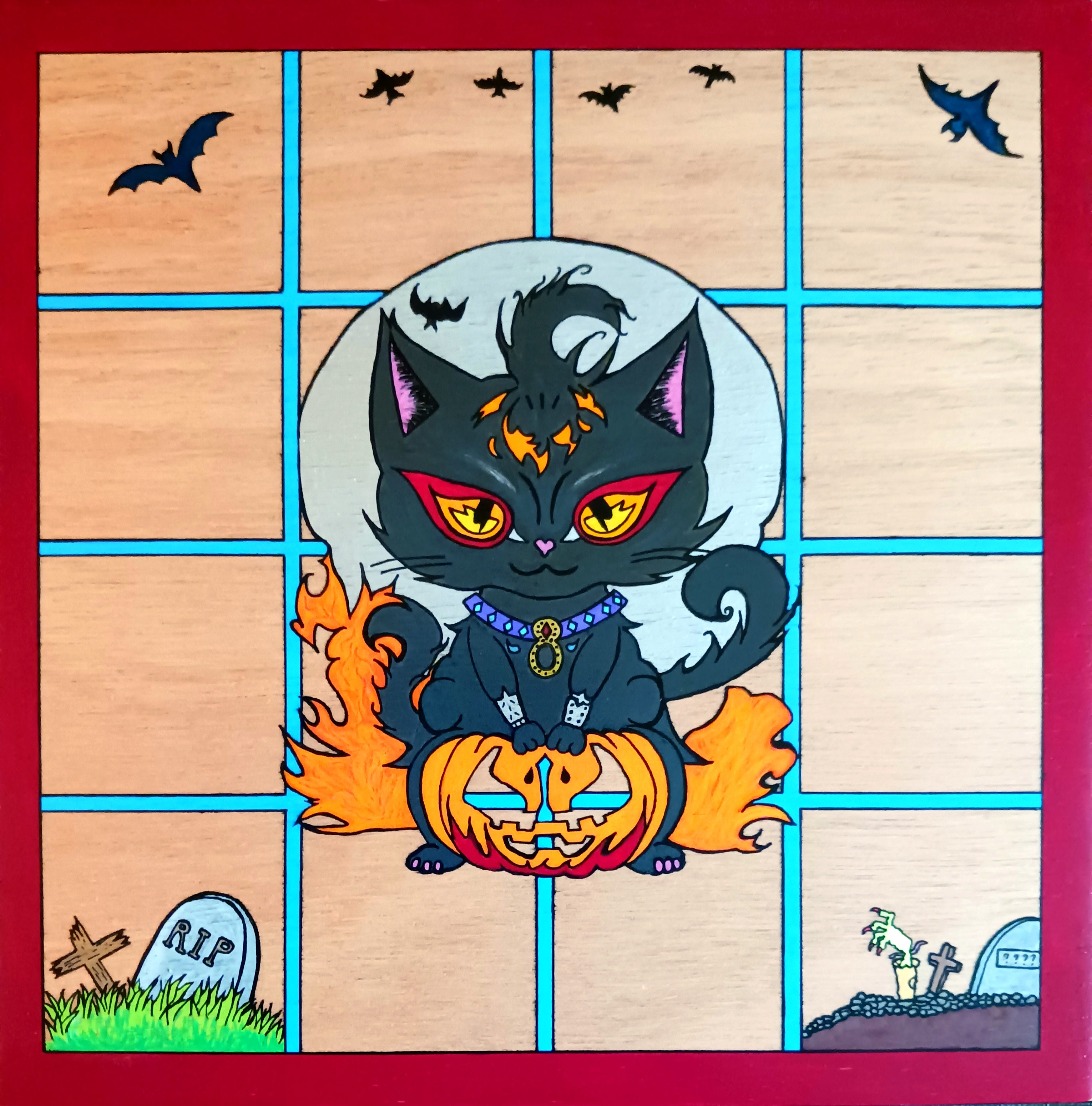 NEI PAT KONO Chat Halloween